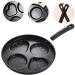 OUNONA 2pcs Breakfast Mini Skillet Crepe Pan Gas Stove Daily Use Frying Pan Nonstick Skillet Pan Burger Steak Pan Handle Pan Egg Frying Pan Mini Egg Pan Stainless Steel Omelet Pan Round 40.8X24.8X3.5CMx2pcs Blackx2pcs - Buy Online on GoSupps.com
