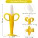 HAILI Baby Banana Toothbrush with 2 Finger Toothbrushes Soft Silicone Baby Teething Toy Teether Chew Toy for Babies 3-6 Months 6-12 Months - Buy Online on GoSupps.com