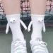 Funny Magnetic Suction 3D Couple Socks for Women Men | Unisex Funny Holding Hands Socks | Magnetic White-2PCS - Buy Online on GoSupps.com