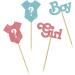 24Pcs Gender Reveal Cupcake Toppers Boy or Girl Glitter Cupcake Picks Kids Birthday Party Decors Baby Shower Party Decoration Supplies B-boy Or Girl - Buy Online on GoSupps.com