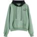 Bigfanshu Womens Tops Casual Long Sleeve Pouch Pocket Pullover Hoodie Top Blouse Mint Green - Buy Online on GoSupps.com
