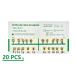 JLDP 20 pcs/Pack 200 pcs Brackets Brace 0.022 Metal (Mini Roth) - 3-4-5 Hooks | Dental Supplies - Buy Online on GoSupps.com
