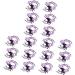 12 pcs Rhinestone Flower Hair Clips for Women - Purple Claw Hair Pins for Bridal & Wedding Accessories - Buy Online on GoSupps.com