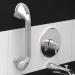 AmeriLuck 16.5 Suction Bath Grab Bar Pack of 2 - Silver/Grey | Bathroom Shower Handle with Indicators for Balance Assist - Buy Online on GoSupps.com