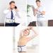 Alkani Adjustable Lower Back Support Belt with Pillow Pad | Lumbar Massage Belt for Back Pain Relief | Beige Color - Buy Online on GoSupps.com