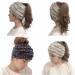 Yurosiay Women's Winter Headband Colourful Knitted Headband Thick Fleece Hair Band Soft Elastic Headband Wide Women's Warmer Knitted Headwrap for Women Girls White - Buy Online on GoSupps.com