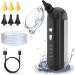 Outfany EarClean Pro Dotmalls Earclean Pro Welnax Electric Ear Cleaner Ear Wax Removal - Water Powered Ear Cleaner Electric Ear Cleaning Kit Ipx7 Waterproof 4 Water Pressure Modes(Black)