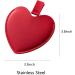 BOOFIRE Small Heart Handheld Mirror - Stainless Steel Anti-Falling Travel Mirror for Women & Girls - Compact & Portable - Perfect for Travel, Camping, and Home Use - Silver Heart Design - Buy Online on GoSupps.com