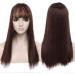 17" Inch Hair Topper Synthetic Clip In Hair Toppers Straight Hair Extensions For Thinning Hair Women - Medium Brown(Length:43CM Weight:120g) - Buy Online on GoSupps.com