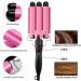 SUDNJIALQ Safe And Easy To Curling Iron Wand For Long/Short Hair Gifts Ceramics Curling Iron Wand With Lcd Temperature Display Pink UK plug - Buy Online on GoSupps.com