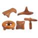 Beaupretty 5st massage device Sandalwood Spa tool Massage tools hand massage device Guasha-Schabebett Gua Sha massage device made of wood health-guasha board.