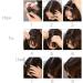 Thin Neat Air Bangs Clip in on Fringe Synthetic Straight Hairpiece Hair Front Extensions (Dark Brown) - Buy Online on GoSupps.com