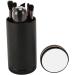 Travel Makeup Brushes Set Cosmetic Brushes Set with Mirror Cap Soft Hair Brush Multifunctional Eyeshadow Brushes (Black) - Buy Online on GoSupps.com
