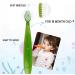 Soft Bristle Toddler Toothbrush Set - Pack of 3 Kids Toothbrushes for Ages 18 Months+ Blue Green & Orange - Buy Online on GoSupps.com