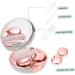HOMSFOU White Travel Contact Lens Case - Durable Plastic Storage Box - Ideal for Household Use - Buy Online on GoSupps.com