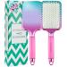 Hair Brush, Paddle Brush - Hairbrushes for Women with Soft Bristles - Large Detangling Hairbrush for Styling, Smoothing and Straightening by Lily England - (Unicorn/ Mermaid) Unicorn/Mermaid