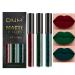 3Pcs Matte Lip Gloss Set Matte Liquid Lipstick Set Lip Stain Long-Lasting Waterproof Lipgloss Makeup Gift Lipsticks Set Vibrant Lips Set (#08)