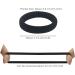 Yovell 40 PCS Black Elastic Hair Ties for Women Girls | Soft Seamless Hair Bands | No Damage Ponytail Holders for Thick Thin Hair - Buy Online on GoSupps.com