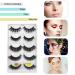 Shop Premium 5 Pairs Imitation Mink Hair False Eyelashes Curly & Reusable Styles for Stunning Looks - Buy Online on GoSupps.com