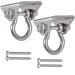 WAREMAID Set of 2 Heavy Duty 180 Swing Hangers Stainless Steel Swing Hook for Ceiling Wooden Porch Swing Hanging kit Playground Gym Rope Boxing Bag Hammock Chair Yoga Swing Mount 1000 lb Capacity 2 Pack