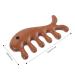 Buy Sewoart Fish-Shaped Jade Wooden Massage Comb Scalp Care Face Scratch Relief & Hair Removal Tool - Buy Online on GoSupps.com