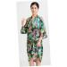 Angoily 1pc Floral Kimono Hair Dressing Gown Salon Client Night Gown Sleepshirt Overalls Girdle Kimono Robe Hair Coloring Cape Safety Gowns Belt for Hip Thrust Waist Belt Apron Spa Flowers - Buy Online on GoSupps.com