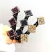 Set of 3 Sparkling Crystal Stone Braided Hair Clips | Rhinestone Hair Styling Clips for Women | Double Layer Design with 3 Small Clips | 3-Pack in Assorted Colors - Buy Online on GoSupps.com