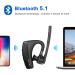 Conambo K10C Bluetooth Headset V5.1 - Dual Mic Noise Cancelling Handsfree Headset | 16h Talk Time | Bluetooth Earpiece for Cellphones - Black - Buy Online on GoSupps.com