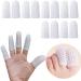 NWSOJ 12 Pcs Big Toe Protectors Women White Silicone Toe Covers and Soft Toe Protectors for Men Gel Toe Caps Provide Pain Relief from Corns Blisters and Ingrown Toenails