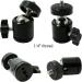 SLOW DOLPHIN Hot Shoe Mount Adapter 360 Swivel Mini Ball Head for Cameras, Camcorders, Smartphones, Gopro - 2 Pack - Buy Online on GoSupps.com