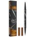 Eyebrow Pen Microblading Eyebrow Pencil with -Fork-Tip and Precise Brush Create Natural Hair-Like Brows Eyebrow Pencil (BW1)