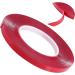 10m Nail Art Adhesive Double Sided Tape Red Film Clear Tape for Nail Display Lens Manicure Tool - Buy Online on GoSupps.com