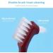 Iunipusy Premium 2-Part Toothbrush | Multi-Layered Bristles & Portable Double-Sided Cleaning Brush for Hard Prosthesis | International Shipping Available - Buy Online on GoSupps.com