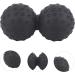 Beavorty Peanut Massage Ball - Acupressure Roller for Feet & Full Body | Muscle Roller & Massage Device | Calf Peel Gel & Lip Gloss 12x6.3cm Black - International Shipping Available - Buy Online on GoSupps.com