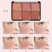 6 Colors Face Blush Palette - Professional Natural Delicate Contour Palette for Long Lasting Makeup - 7004-020N2 - Buy Online on GoSupps.com