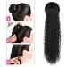 30 Curly Drawstring Ponytail Extension - Synthetic Hairpiece for Women (1B#) - Buy Online on GoSupps.com