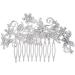 Housoutil Bridal Tiara Crystal Headpiece Vintage Silver Hair Side Combs Bridal Wedding Hair Comb Bridal Headpiece Crystal Hair Comb Vintage Alloy Hair Comb Wig Accessories Bride Pearl - Buy Online on GoSupps.com