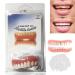 Soft Denture Reline Kit False Teeth Set Snap on Veneers Teeth Clip on Veneers Top and Bottom Denture Silicone Reline Kit Dentures for Missing Teeth Clip in Teeth Veneers Replacement Teeth for Adults