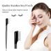 Metal Teeth Eyelash Comb Separator + Mascara Applicator | Eye Makeup Brush Tool with Comb Cover - 1 Pcs Straight - Buy Online on GoSupps.com