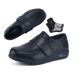 Diabetic Shoes for Women Womens Wide Breathable Adjustable Non-Slip Diabetic Leather Shoes Pregnant Woman Elder Women Edema Swollen Feet for Mother's Day Surprise for Mom 8.5 Black