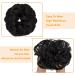 Thick Updo Scrunchie: Natural Black Messy Bun Hair Piece for Women - Ponytail Hair Extension Accessory, 1 PCS - Buy Online on GoSupps.com