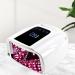 96W Rechargeable UV LED Nail Lamp Portable Cordless UV Light for Nails with LCD Display Auto Sensor (White)