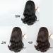 Ponytail Extensions Tail Hair Extension for Women Synthetic 18" Tail Warping Straight Drawstring Ponytail Hairpiece Black Pony for Women(Color:4) 45cm 4 - Buy Online on GoSupps.com