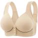 Shock Absorber Sport BH | Seamless Push Up Minimizer Bra for Women | Elegant Front Closure White & Beige T-shirt Bras - Buy Online on GoSupps.com