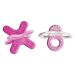 Mam Bite & Relax Set extra light pink bite rings for babies pain-relieving baby tooth aid for front and molars from 2+months phase 1+2 2 pieces (1-pack) light pink