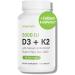 Noophoric D3 K2 Vitamin 5000 IU - Vitamin K2 100 mcg MK7 Calcium BioPerine - Bone Health & Immune Support Supplement - Gluten-Free Non-GMO - Vitamin D3 K2 Supplement (60 Servings)