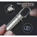 Stainless Steel Pill Holder Keychain with Carabiner Clip | Large Pill Fob for Travel & Daily Use - Buy Online on GoSupps.com