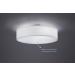 Lightling Modern Ceiling Lamp - Nickel Matt White Fabric Shade 3x E27 60W - 50cm Round Ceiling Light - Buy Online on GoSupps.com