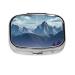 Mountain Printed Square Pill Box Portable Travelling Pill Box Medicine Organiser