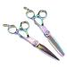 Hair Cutting Scissors 6 Inch Professional Upscale Scissor Rainbow Damascus Hair Scissors Haircut Thinning Barber Cutting Shears Hairdressing Scissors Set